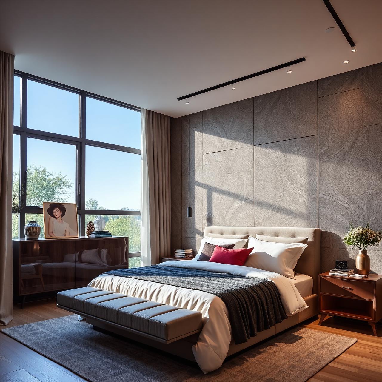 Interior con paneles